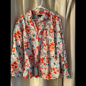 J CREW FLORAL BUTTON DOWN